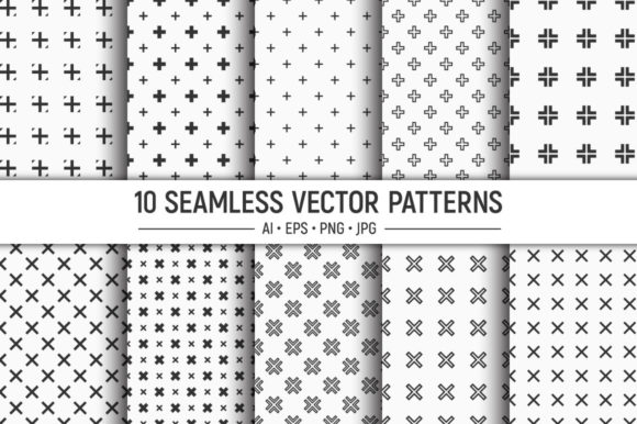 10 Seamless Crosses Vector Patterns: A Practical Design Resource for Creators and Professionals