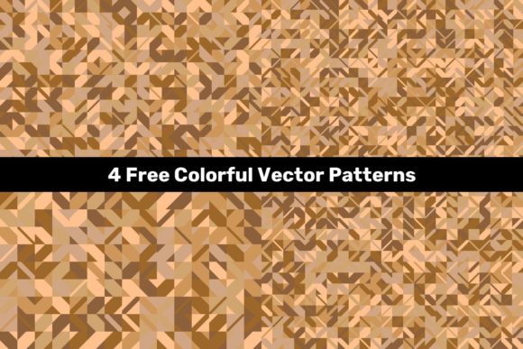 4 Free Vector Patterns in Brown Tones: Enhance Your Projects with Earthy Design