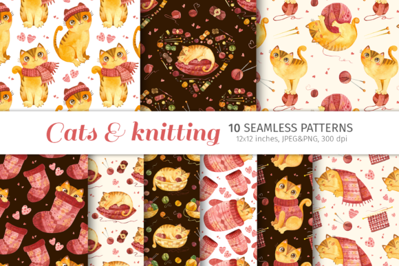 Cats and Crochet: Seamless Patterns in Design