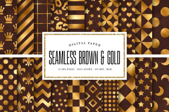 Elevating Visual Identity: The Strategic Power of Dark Brown and Gold Seamless Patterns