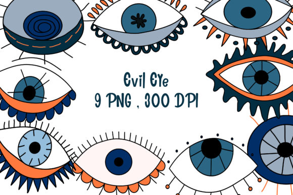 Evil Eye Clipart and Patterns for Creative Projects