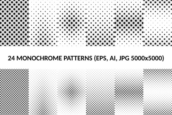 Exploring 24 Monochrome Star Patterns: Design, Symbolism, and Modern Applications