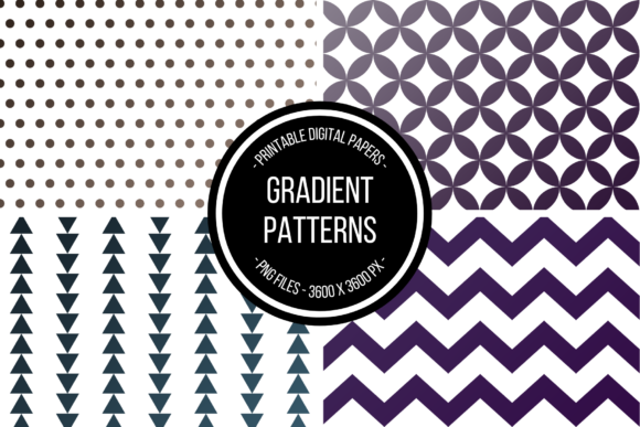Gradient Patterns Digital Paper