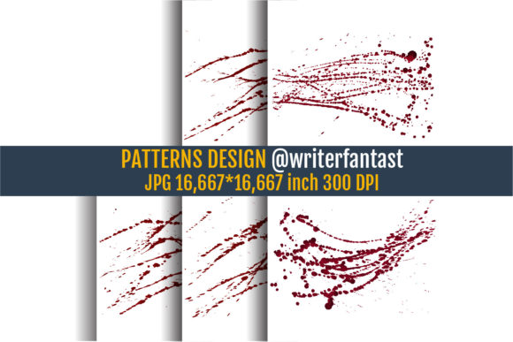 Halloween Bloody Patterns for Bold Seasonal Design