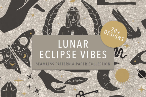 Lunar Eclipse Vibes Seamless Patterns: A Strategic Tool for Creative Consistency and Brand Identity