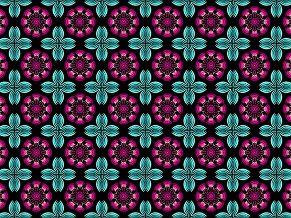 Mandala with Twin Batik Patterns: A Creative Fusion