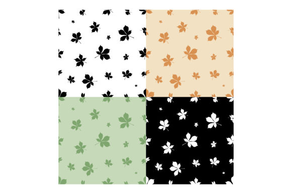 Patterns with Silhouettes of Chestnut