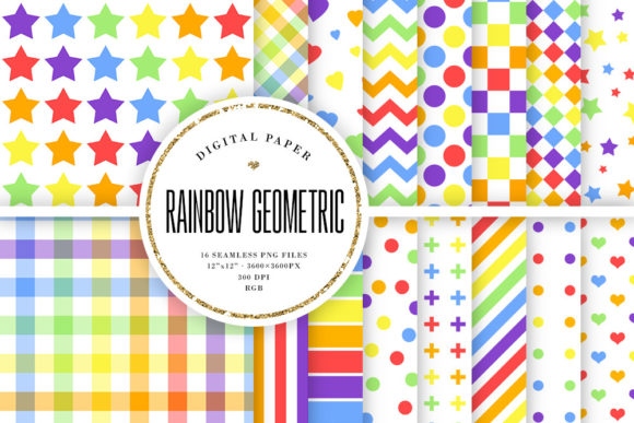 Rainbow Geometric Seamless Patterns as a Strategic Design Asset