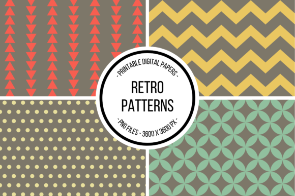 Retro Patterns Digital Paper: A Strategic Resource for Thoughtful Design and Communication