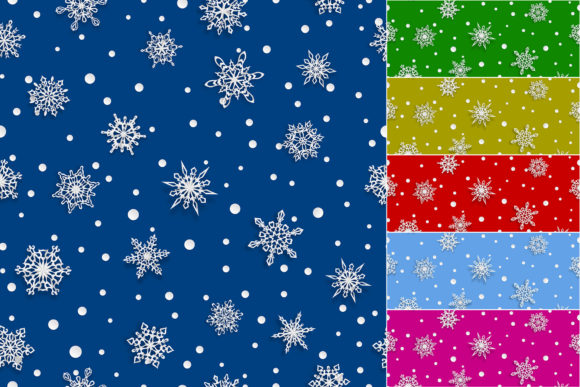Seamless Patterns of Paper Snowflakes: Modern Design Meets Timeless Craft