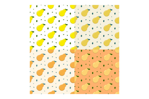 Seamless Patterns with Sweet Pears