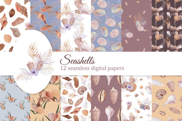Seashells Digital Papers and Ocean Patterns: Choosing, Using, and Applying Them Well