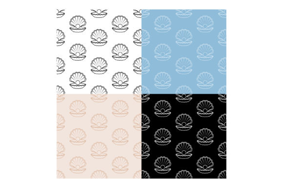 Set of Seamless Patterns with Sea Pearl: A Practical Resource for Creators and Professionals