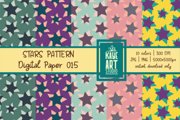 Stars Digital Patterns 015: Creative Applications