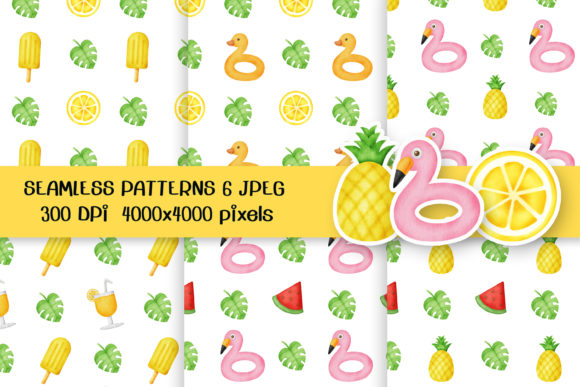 Summer Elements Seamless Patterns: A Practical Resource for Designers and Content Creators