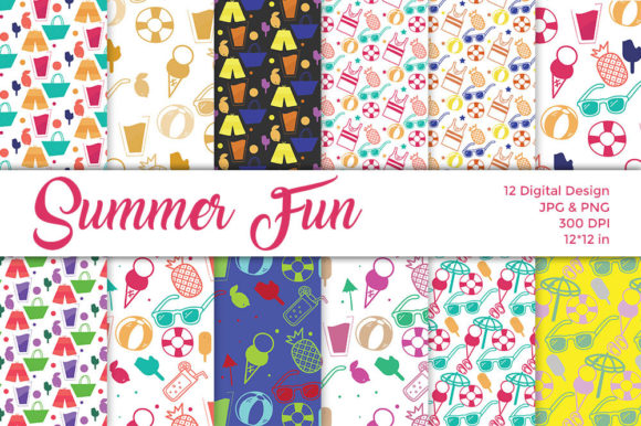 Summer Patterns Digital Paper Pack: Creative Ideas & Uses