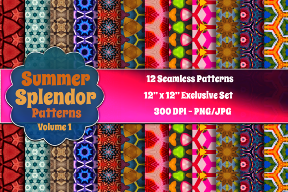 Summer Splendor Seamless Patterns