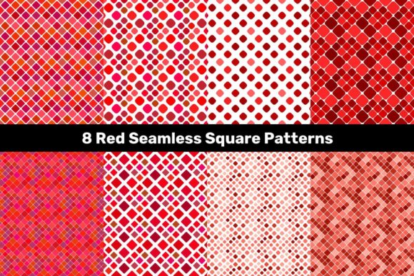 Unlocking the Power of 8 Red Seamless Square Patterns for Modern Design
